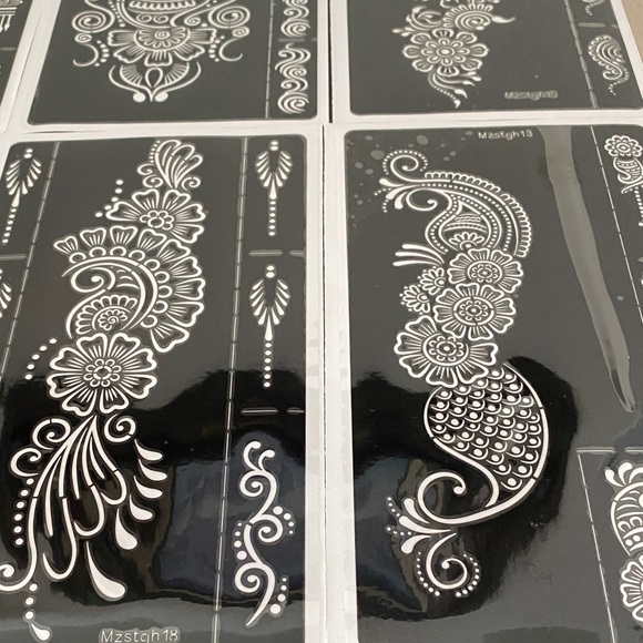 Henna Tattoo Stencils kit - Picture 7 of 12